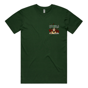 S / Green / Small Front Design Dwight Christmas 👩‍🌾🎄 - Men's T Shirt