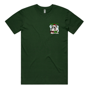 S / Green / Small Front Design Grumpy Cat Christmas 😾🎄 - Men's T Shirt