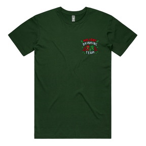 S / Green / Small Front Design Holiday Drinking Team 🍻🎄 – Men's T Shirt