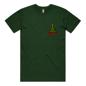 S / Green / Small Front Design Let’s Get Lit 🎄💡 –  Men's T Shirt