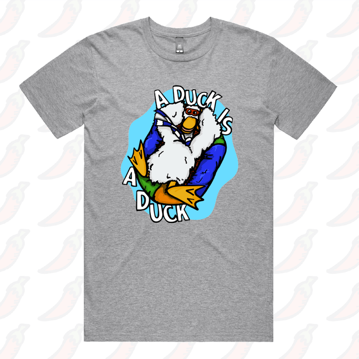 S / Grey / Large Front Design Aquaduck 🌊🦆 - Men's T Shirt