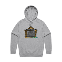 S / Grey / Large Front Design Bank of Dad 💰 - Unisex Hoodie