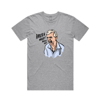 S / Grey / Large Front Design Barking Dog Man 🗣️ - Men's T Shirt