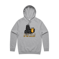 S / Grey / Large Front Design Best Dad in the Galaxy 🌌 - Unisex Hoodie