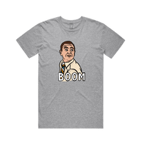 S / Grey / Large Front Design Boom Boyle 🚨 - Men's T Shirt