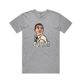 S / Grey / Large Front Design Boom Boyle 🚨 - Men's T Shirt
