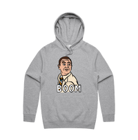 S / Grey / Large Front Design Boom Boyle 🚨 - Unisex Hoodie