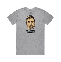 S / Grey / Large Front Design Channing Potatum 🥔 - Men's T Shirt