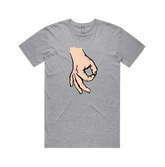 S / Grey / Large Front Design Circle Game 👊 - Men's T Shirt