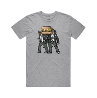 S / Grey / Large Front Design Coffin Dance ⚰️ - Men's T Shirt