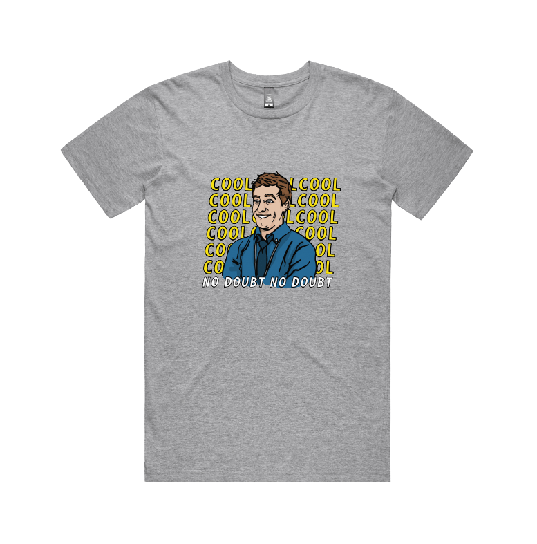 S / Grey / Large Front Design Cool Cool Cool 👮‍♂️ - Men's T Shirt