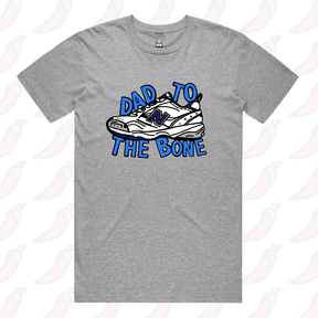 S / Grey / Large Front Design Dad To The Bone 👟 – Men's T Shirt