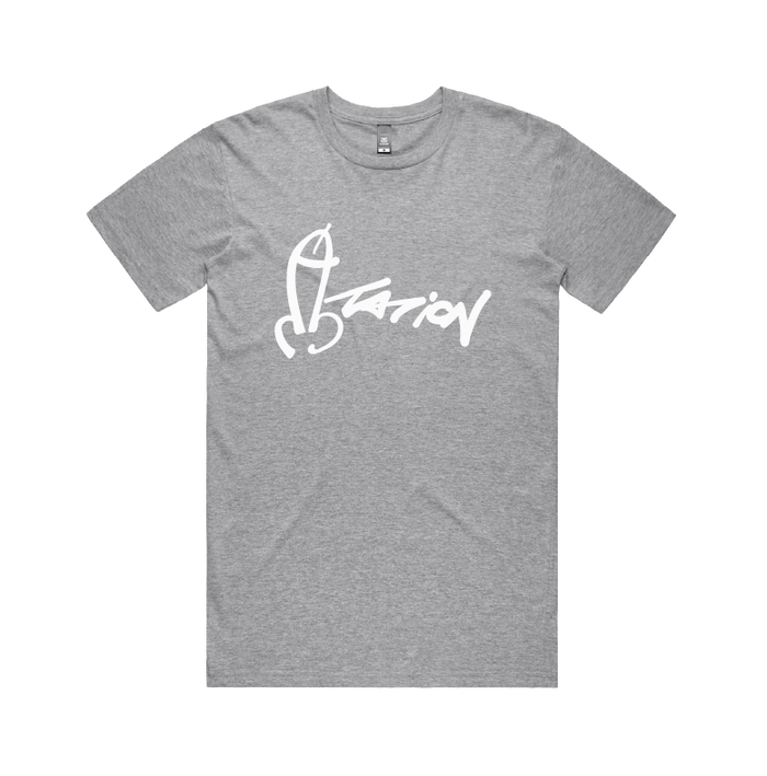 S / Grey / Large Front Design Dictation 📏 - Men's T Shirt