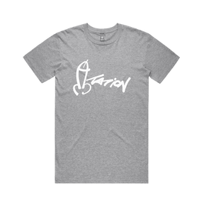 S / Grey / Large Front Design Dictation 📏 - Men's T Shirt