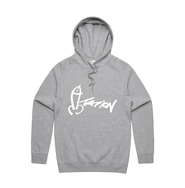 S / Grey / Large Front Design Dictation 📏 - Unisex Hoodie