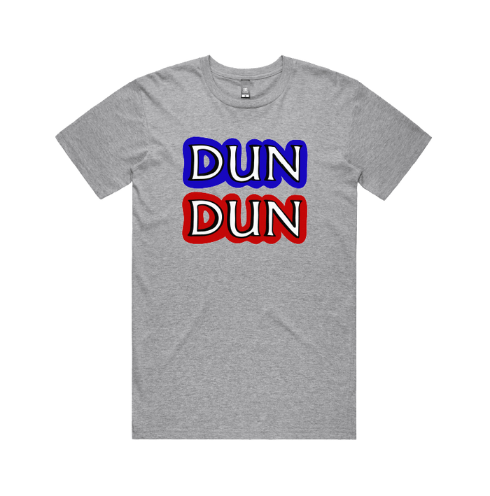 S / Grey / Large Front Design Dun Dun 🚔 - Men's T Shirt