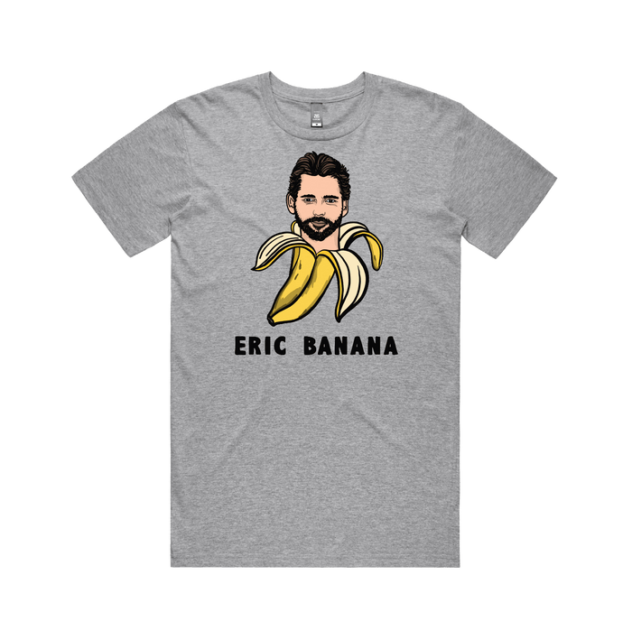 S / Grey / Large Front Design Eric Banana 🍌 - Men's T Shirt
