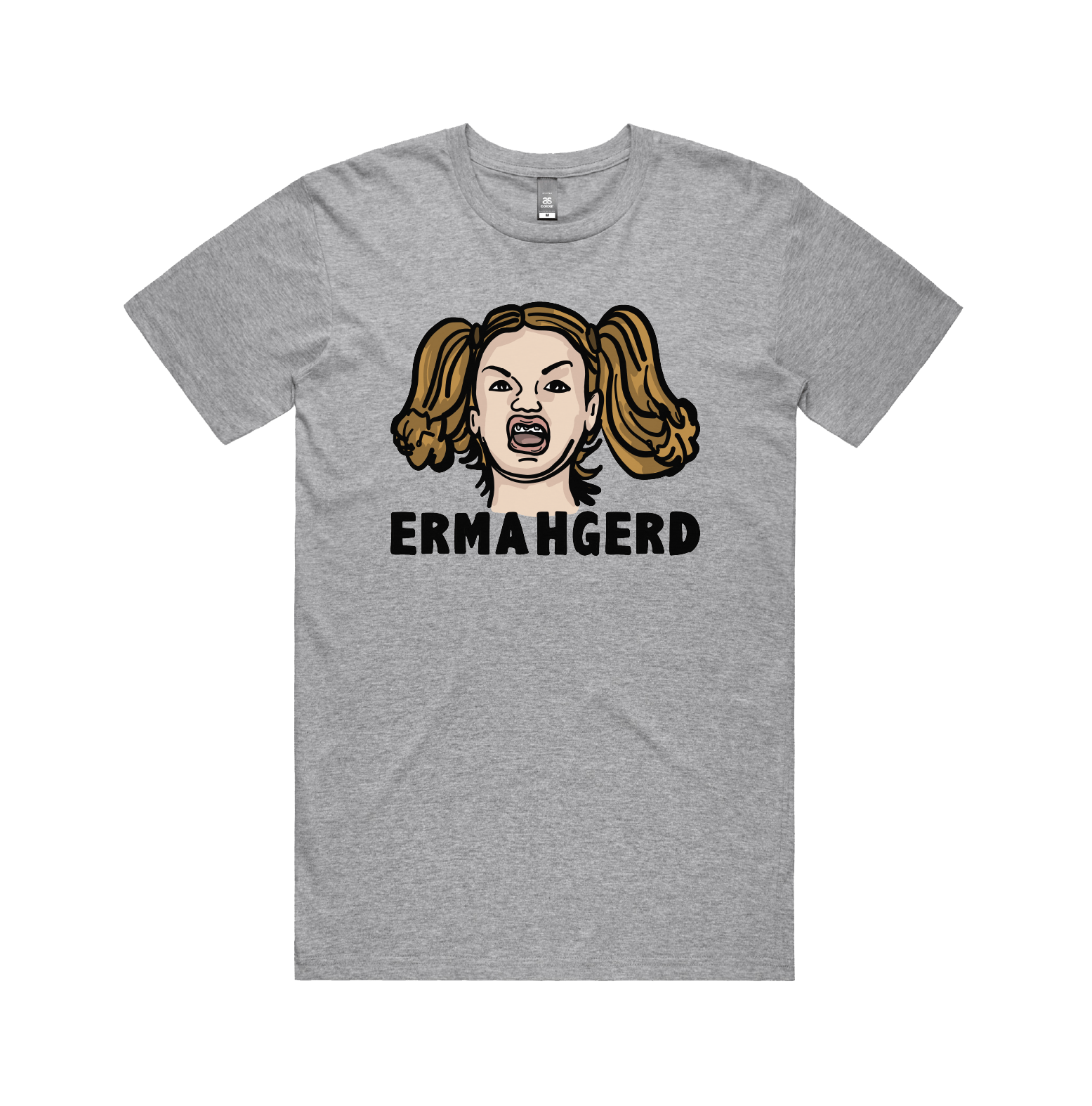 S / Grey / Large Front Design Ermahgerd! 🤓 - Men's T Shirt