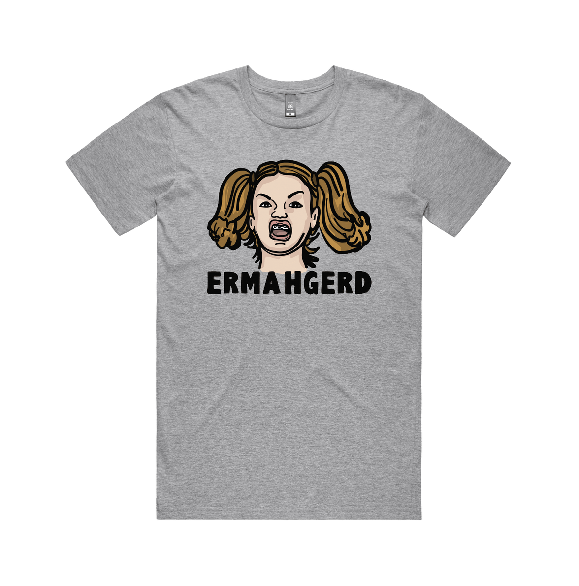 S / Grey / Large Front Design Ermahgerd! 🤓 - Men's T Shirt