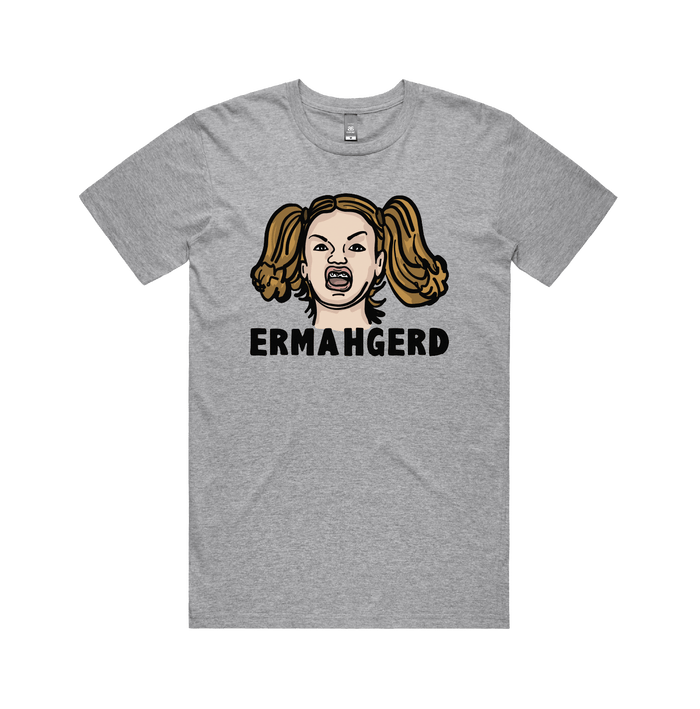 S / Grey / Large Front Design Ermahgerd! 🤓 - Men's T Shirt