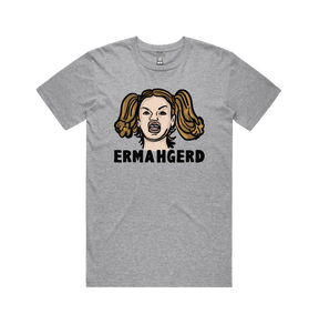 S / Grey / Large Front Design Ermahgerd! 🤓 - Men's T Shirt