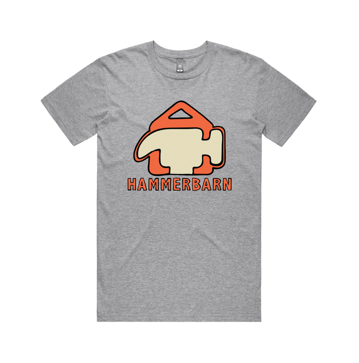 S / Grey / Large Front Design Hammerbarn 🔨 - Men's T Shirt