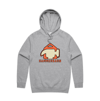 S / Grey / Large Front Design Hammerbarn 🔨 - Unisex Hoodie