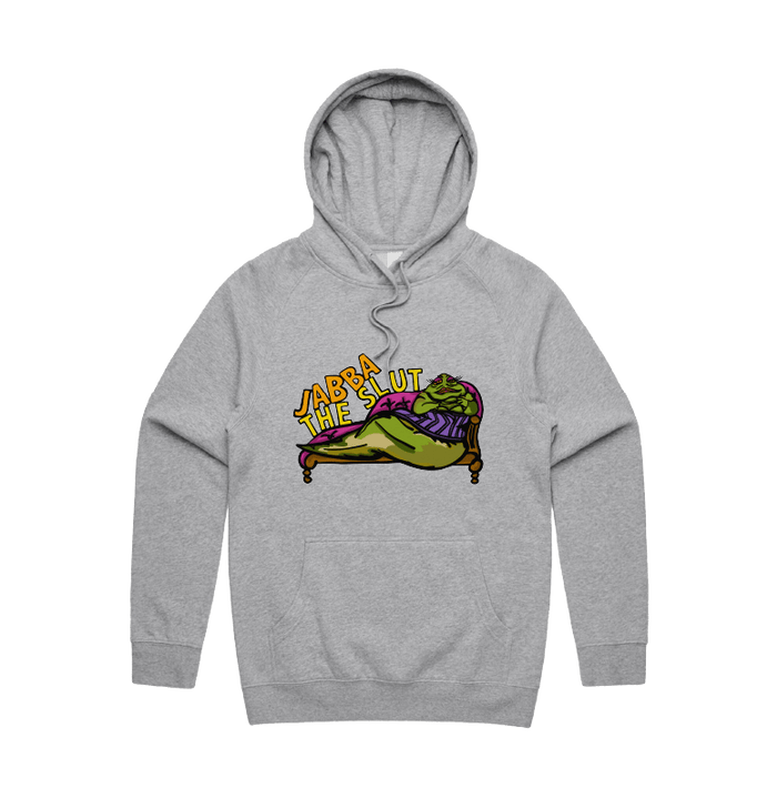 S / Grey / Large Front Design Jabba The Slut ⛓️ - Unisex Hoodie