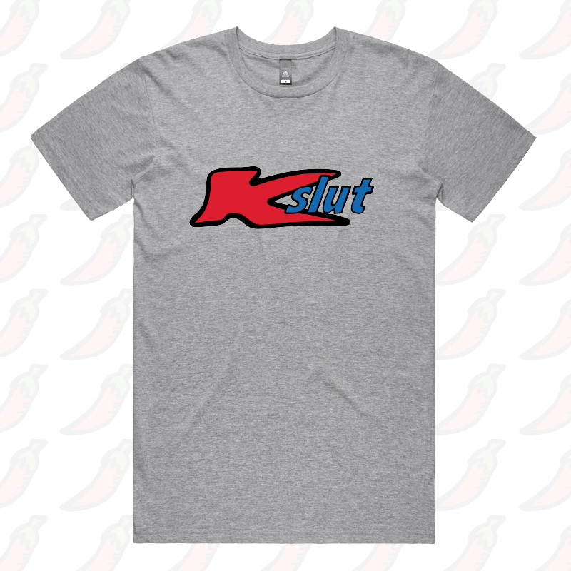 S / Grey / Large Front Design Klut 🛍️ - Men's T Shirt