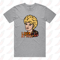 S / Grey / Large Front Design Look At Moi 👁️👁️ - Men's T Shirt