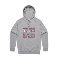 S / Grey / Large Front Design Mum Sleep 🥱 - Unisex Hoodie