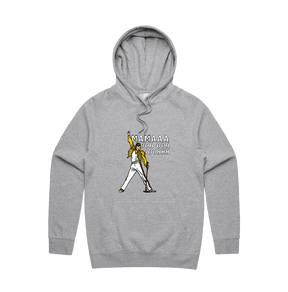 S / Grey / Large Front Design Mummaaaaa 🎙️ - Unisex Hoodie
