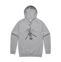 S / Grey / Large Front Design Mummy's Fidget Spinner 🍷 - Unisex Hoodie