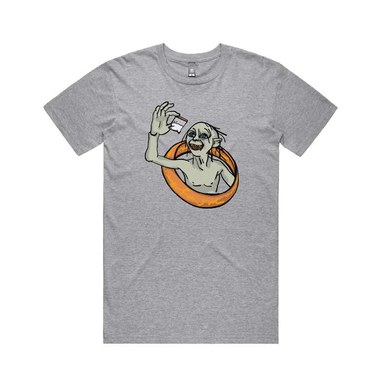 S / Grey / Large Front Design My Precious 👃🏻 - Men's T Shirt