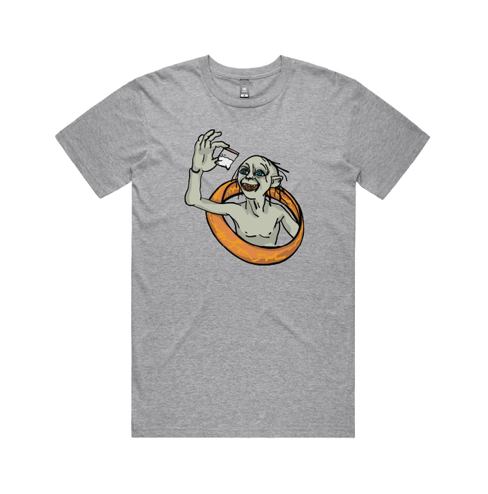 S / Grey / Large Front Design My Precious 👃🏻 - Men's T Shirt