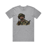 S / Grey / Large Front Design Never Go Full Retard 💥 - Men's T Shirt