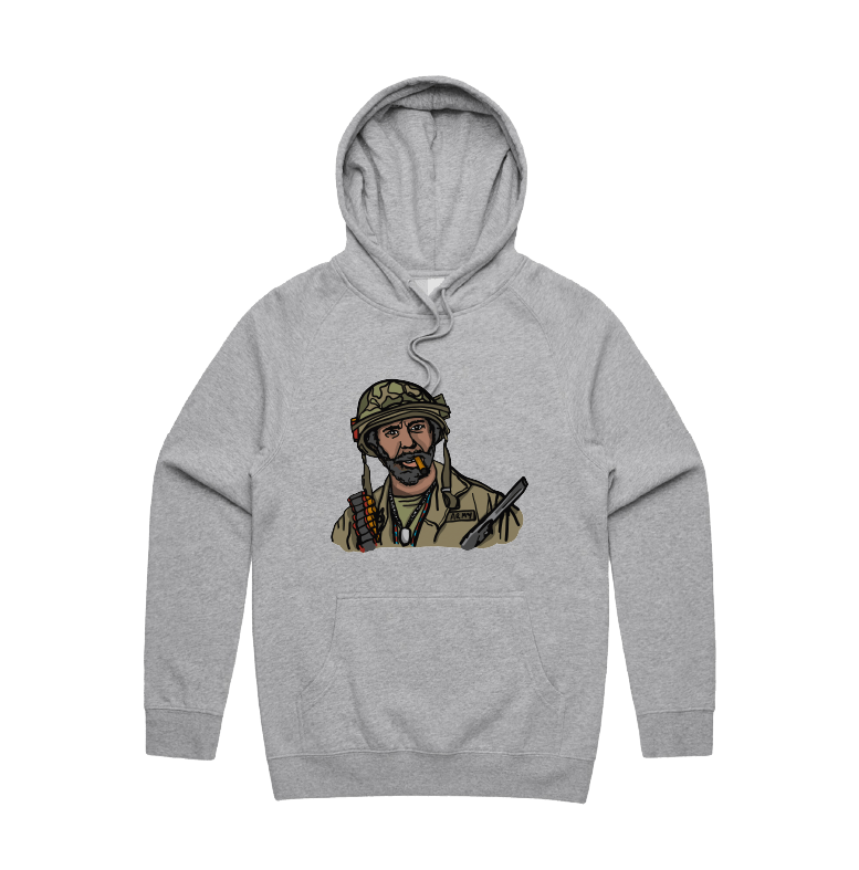 S / Grey / Large Front Design Never Go Full Retard 💥 - Unisex Hoodie