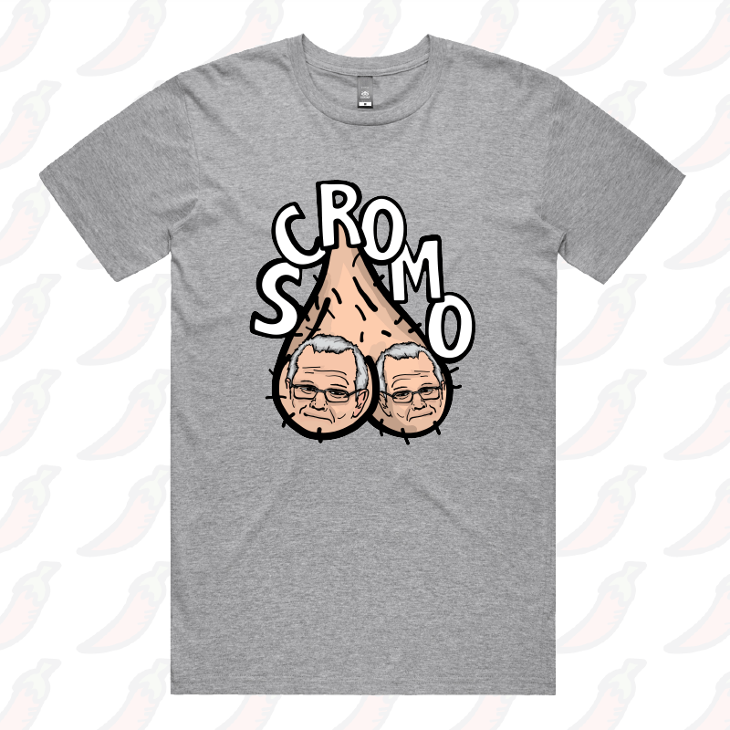 S / Grey / Large Front Design Scromo 🥜🥜  – Men's T Shirt