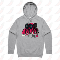 S / Grey / Large Front Design Squid Game 🦑 - Unisex Hoodie