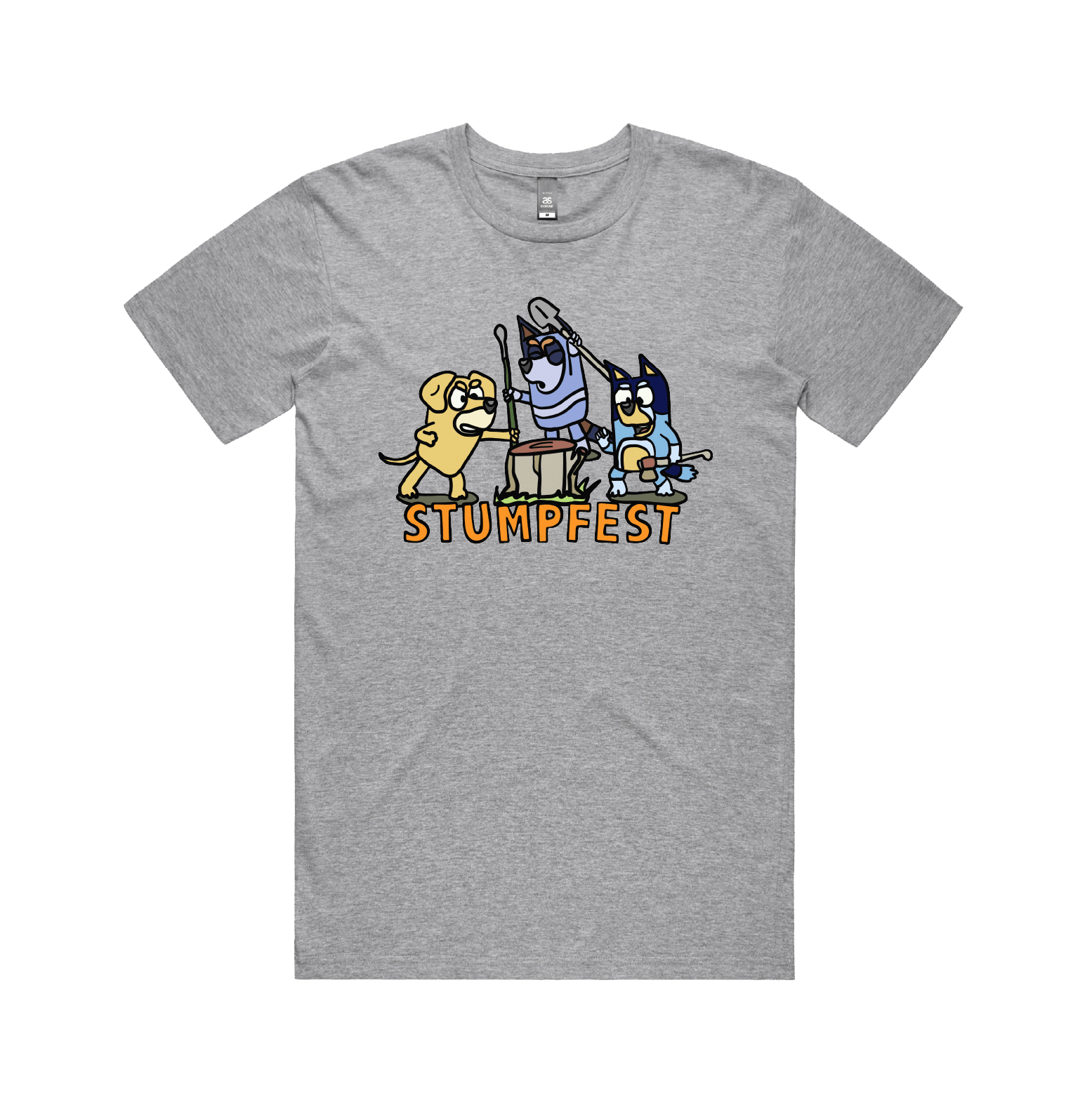 S / Grey / Large Front Design Stumpfest 🪓 - Men's T Shirt