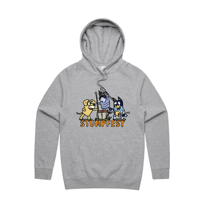 S / Grey / Large Front Design Stumpfest 🪓 - Unisex Hoodie