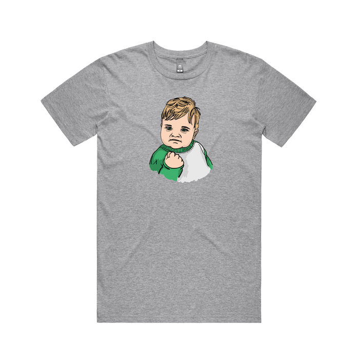 S / Grey / Large Front Design Success Kid ✊ - Men's T Shirt