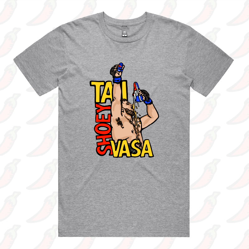 S / Grey / Large Front Design Tai Shoey Vasa 👟🥊 – Men's T Shirt