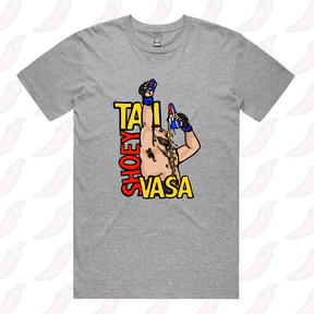 S / Grey / Large Front Design Tai Shoey Vasa 👟🥊 – Men's T Shirt