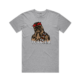 S / Grey / Large Front Design Tupacca ✊🏾 - Men's T Shirt