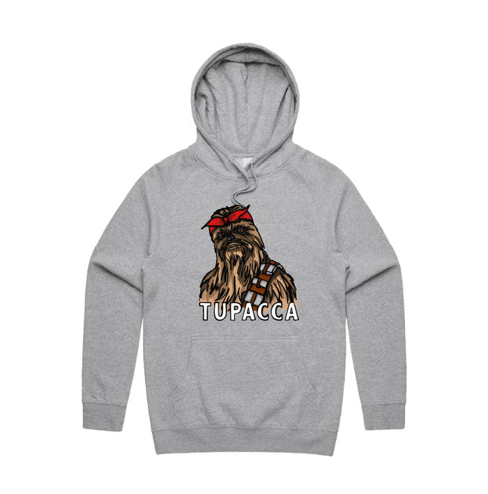 S / Grey / Large Front Design Tupacca ✊🏾 - Unisex Hoodie