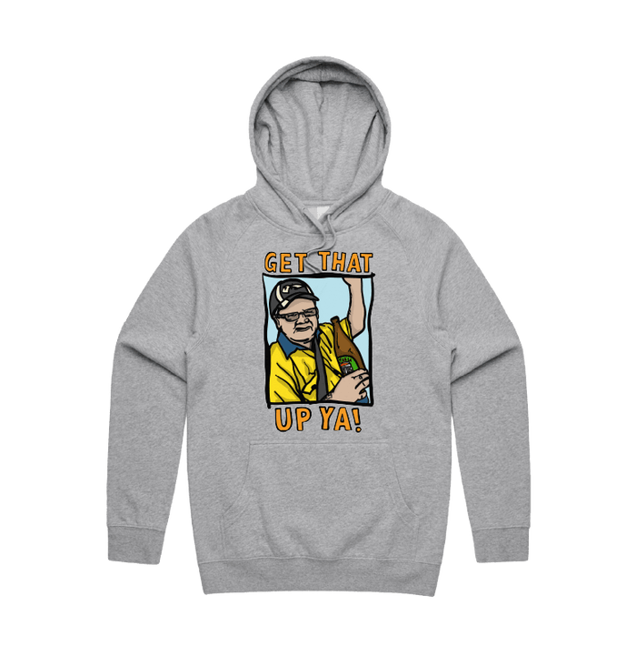 S / Grey / Large Front Design VB Longneck 👍 - Unisex Hoodie