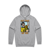 S / Grey / Large Front Design VB Longneck 👍 - Unisex Hoodie