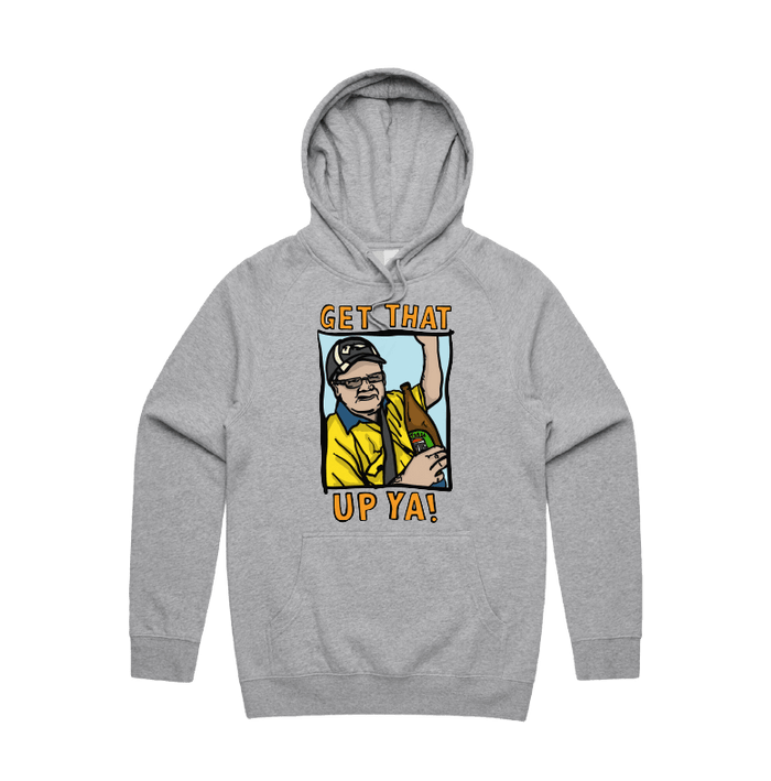 S / Grey / Large Front Design VB Longneck 👍 - Unisex Hoodie