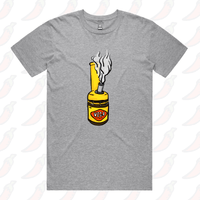 S / Grey / Large Front Design Vegoblaze 🌬️ - Men's T Shirt